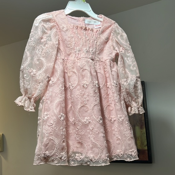 Zara embroidered tulle dress for baby girl, Size 18-24 months, Like new . - Picture 3 of 7